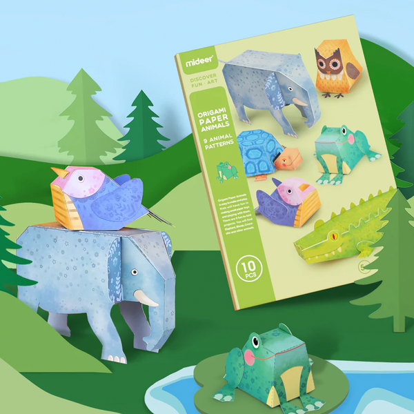 Modelo de Papel Animales de 10 Piezas (+5)