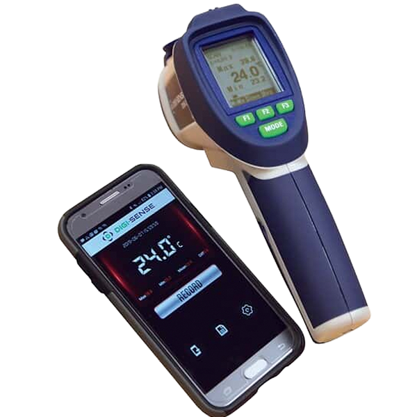 Termómetro Infrarrojo Profesional de Doble Láser Digi Sense con Conectividad Bluetooth 50:1
