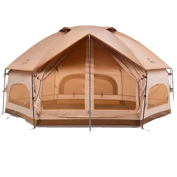 Naturehike-MG Carpa Hexagonal Estructura Integrada 1 Puerta 3 Ventanas Impermeable Camping Exterior NH21ZP001