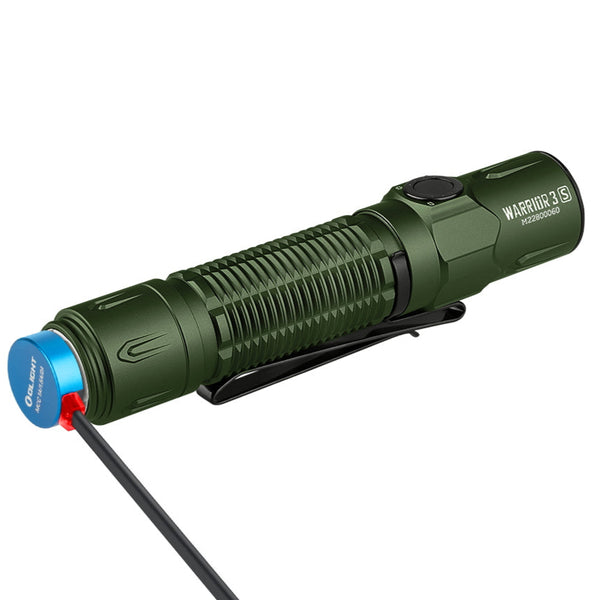 Linternas de Mano Tácticas Recargables Olight Warrior 3S hasta 2300 Lúmenes IPX8 - Verde