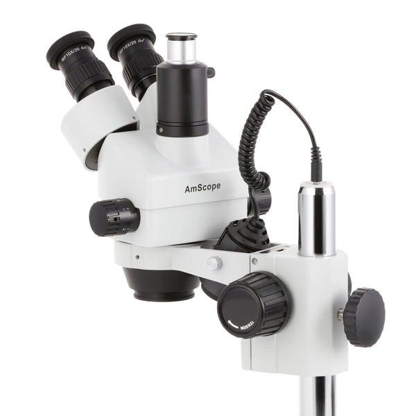 Microscopio Estéreo Trinocular AmScope  Luz de Intensidad Dual