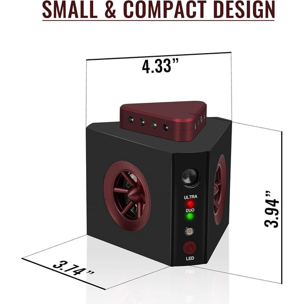 Ahuyentador Ultrasónico 4 en 1 con Parlantes para Pequeños Mamíferos