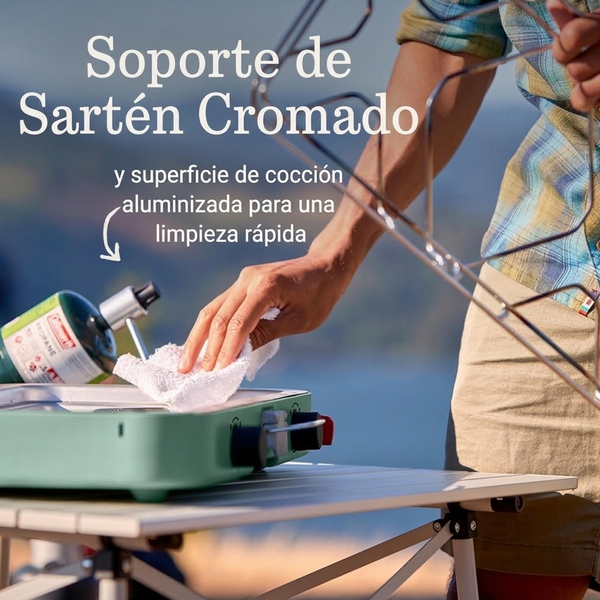 Estufa para Acampar Coleman de 2 Quemadores Cascade 222