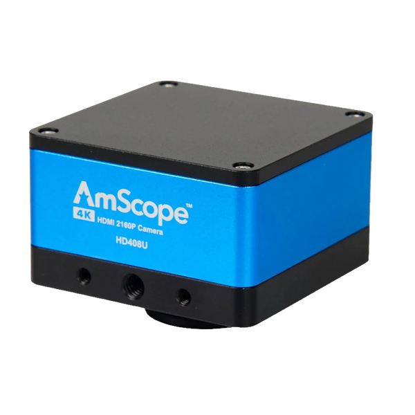 Cámara microscópica AmScope serie HD 4K 30 fps 8MP HDMI ²⁵