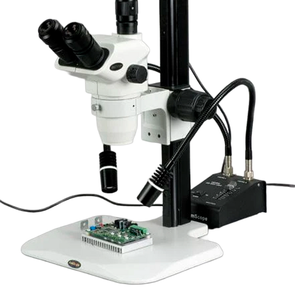 Iluminador de Luz UV 365 AmScope de 6 vatios con Doble Brazo Flexible LED