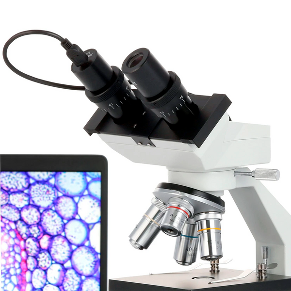 Microscopio Binocular Compuesto Amscope desde 40X hasta 2500X