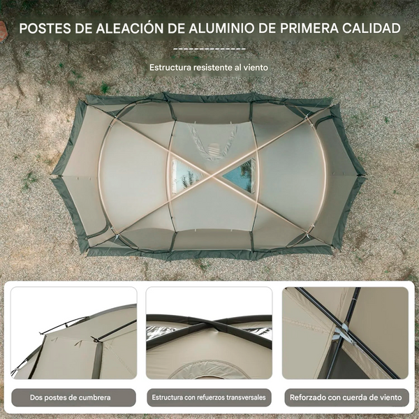 Tienda de Campaña de Doble Capa para 4 Estaciones Naturehike