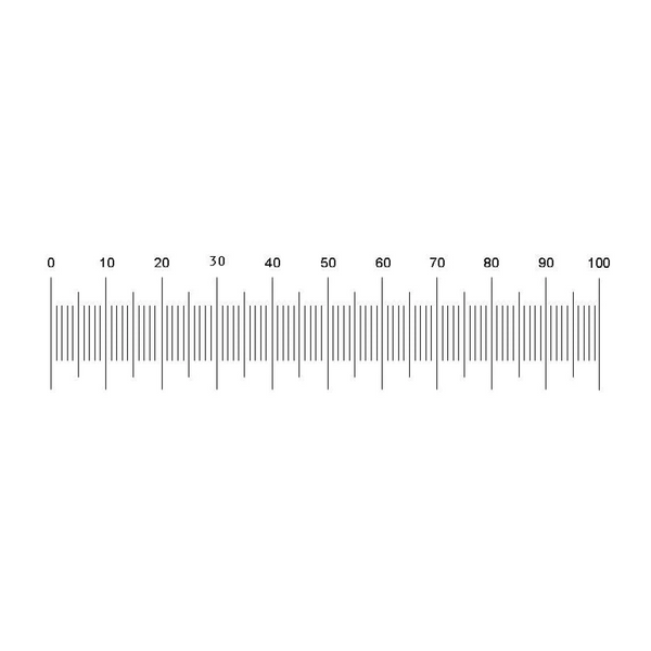 Portaobjetos de Calibración para Microscopio de 0,1 mm y 0,01 mm