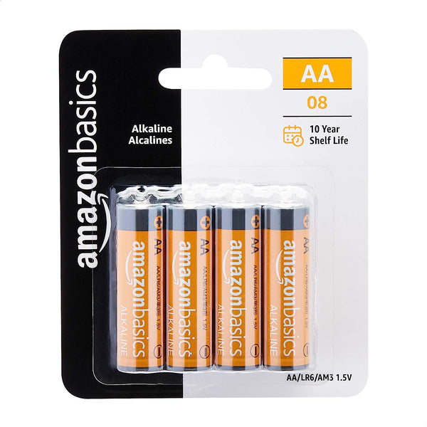Baterías Alcalinas Amazon Basics AA de Alto Rendimiento