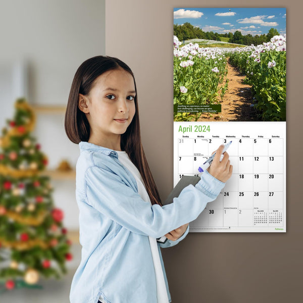 Calendario mensual 2024 de Pared Colgante MICASA Pathways