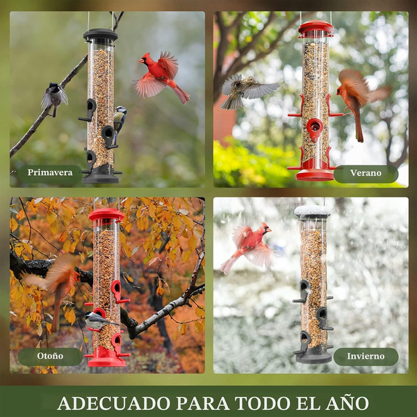 Comederos para Granívoros 6 Puertos x2 Ud 