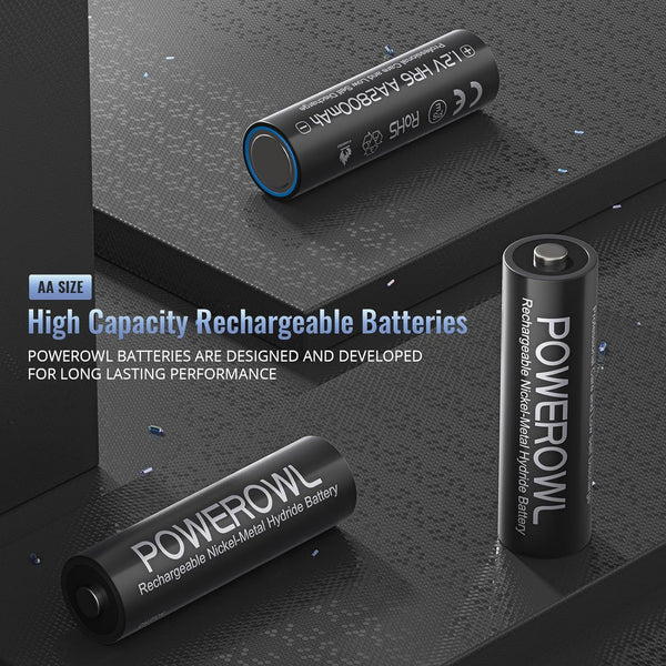 Baterías Recargables Powerowl AA 2800mAh