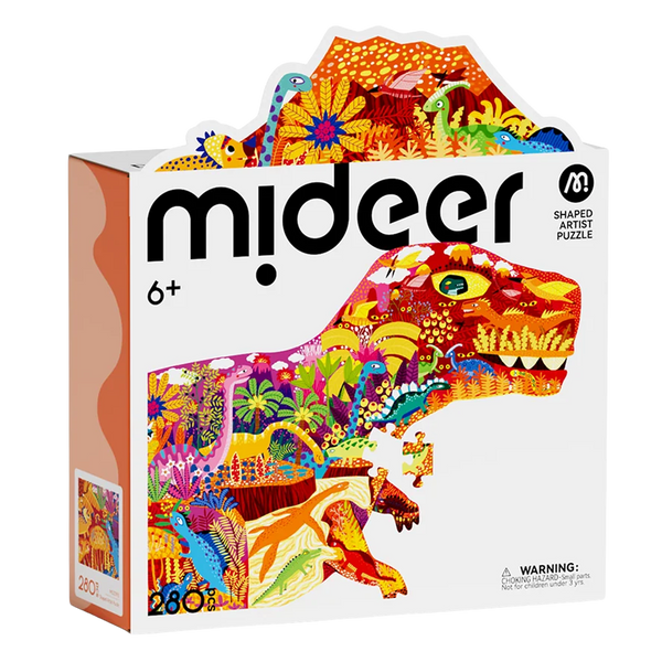 Rompecabezas Mundo de Dinosaurios de 280 Piezas para (+6)