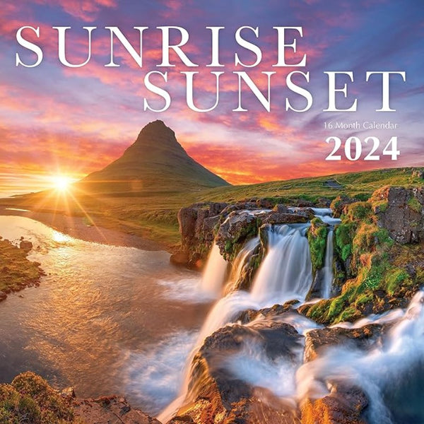 Calendario Mensual de Pared Pathways Sunrise Sunset 2024