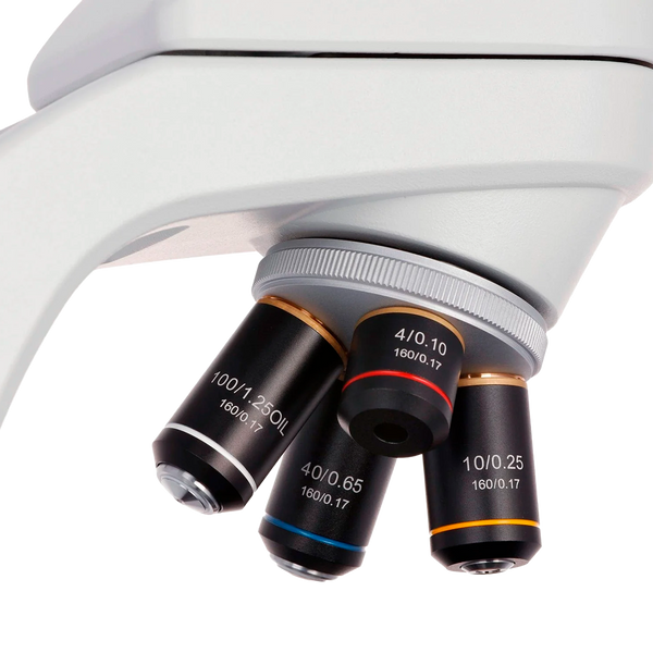 Microscopio Compuesto Trinocular AmScope Serie EduPro EDU550 con Platina Mecánica de Dos Capas e Iluminación LED de 3 W