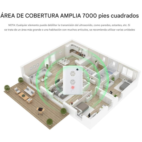 Ahuyentador Ultrasónico B•Tools Contra Murciélagos con Dos Parlantes, para Interiores (Hasta 60 m²)