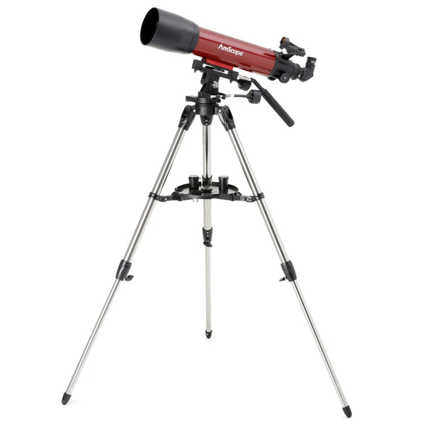 Telescopio Refractor AmScope con Montura Alt-Azimut Serie ALT-AZ