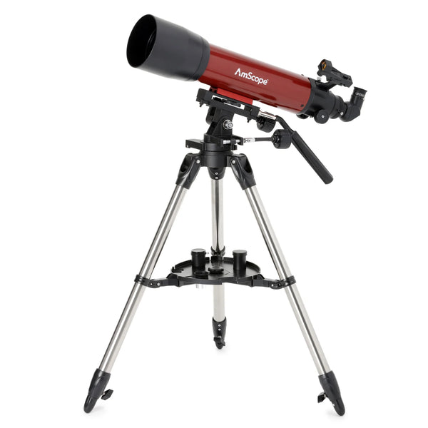 Telescopio Refractor AmScope con Montura Alt-Azimut Serie ALT-AZ