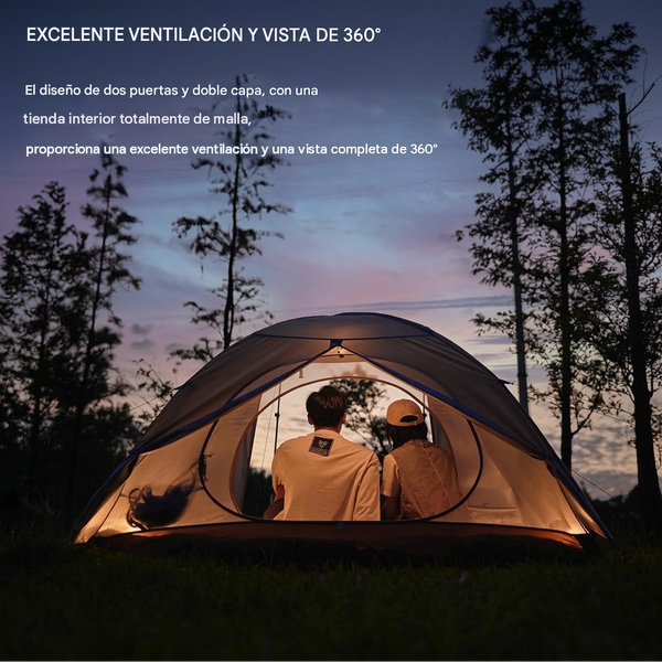 Carpa Domo Naturehike Serie Cloud River para 2 Personas