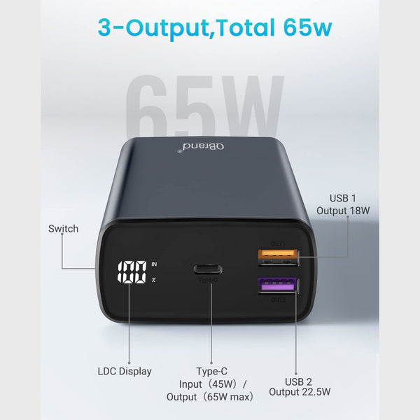 Batería de Reserva 65 W, 30000 mAh