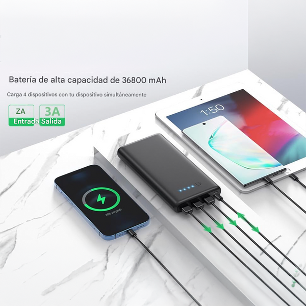 Bateria de Reserva de 36800 mAh
