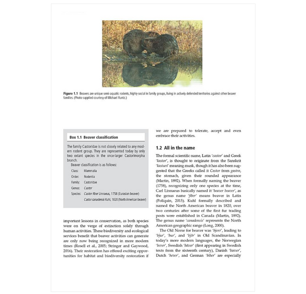 Beavers: Ecology, Behaviour, Conservation, and Management