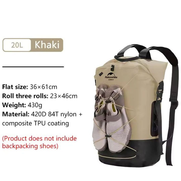 Bolsa Impermeable Naturehike TB03 hasta 40L de Capacidad