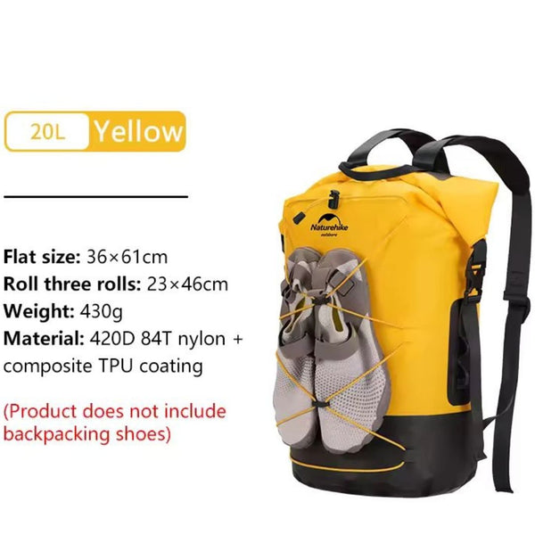 Bolsa Impermeable Naturehike TB03 hasta 40L de Capacidad