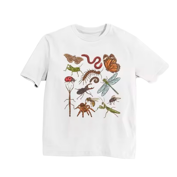 Camiseta de Insectos Vintage Cottagecore Boho Amante de la Naturaleza Goblincore Granola Chica Camping Dark Academia