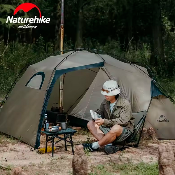 Carpa Ultraliviana Naturehike 15D de Silicona Doble Capa 2 Personas 4 Estaciones