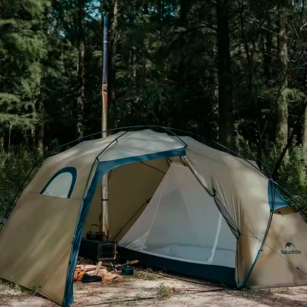 Carpa Ultraliviana Naturehike 15D de Silicona Doble Capa 2 Personas 4 Estaciones