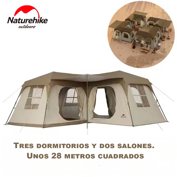 Carpa Village Suite Ridge Automática Para 9 a 12 Personas Naturehike