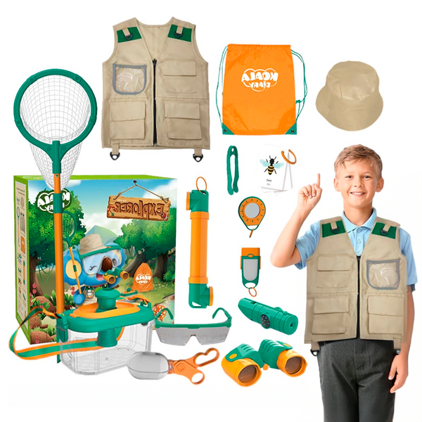 Conjunto de Juguetes de Exploración de la Naturaleza al Aire Libre de Caja de Insectos y Observación Infantil de Juguetes de Campamento de Estímulo al Interés (+3)