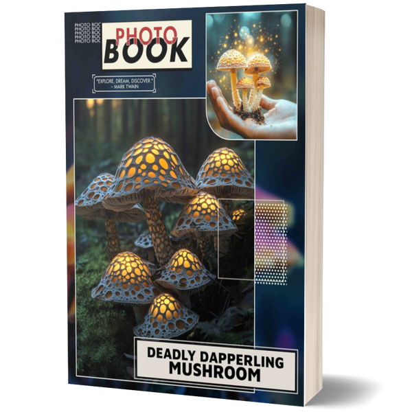 Deadly Dapperling Mushroom Photo Book: Stunning Photos of Toxic Fungi Featuring 40 Detailed Images for Nature Enthusiasts