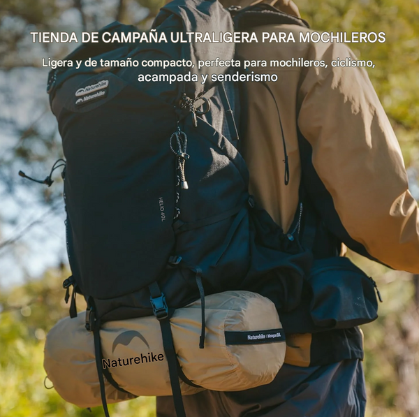 Carpas Domo Naturehike Serie Mongar UL 3 Estaciones para 1 a 2 Personas, a Prueba de Agua ²⁶