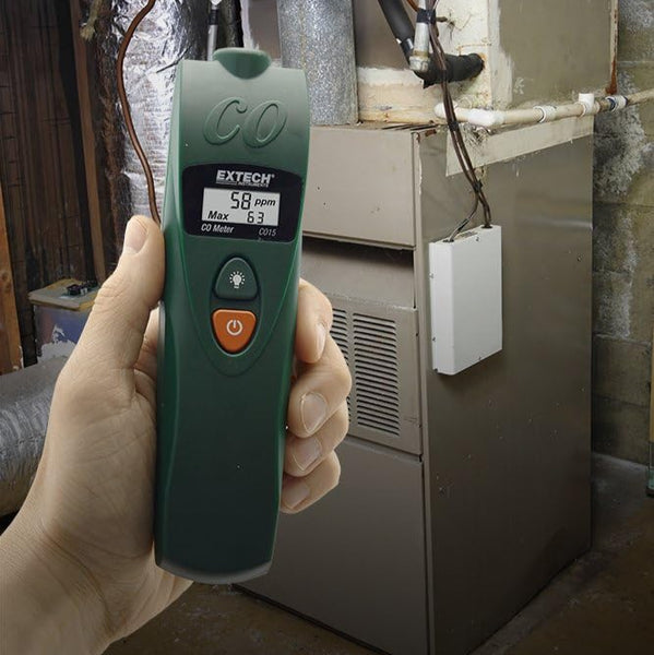 Medidor de Monóxido de Carbono Extech CO15 con Sensor Electroquímico hasta 999 ppm