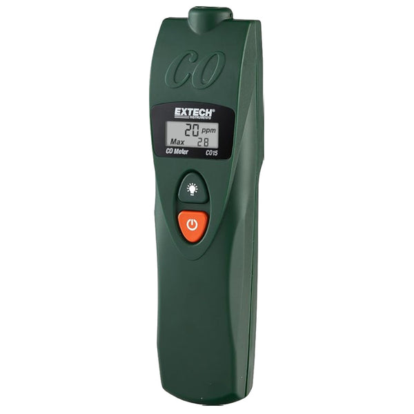 Medidor de Monóxido de Carbono Extech CO15 con Sensor Electroquímico hasta 999 ppm