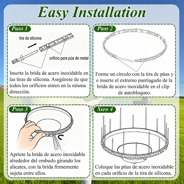 Repelentes Físicos Antiposado Ambient Weather para Pluviómetros Ajustables