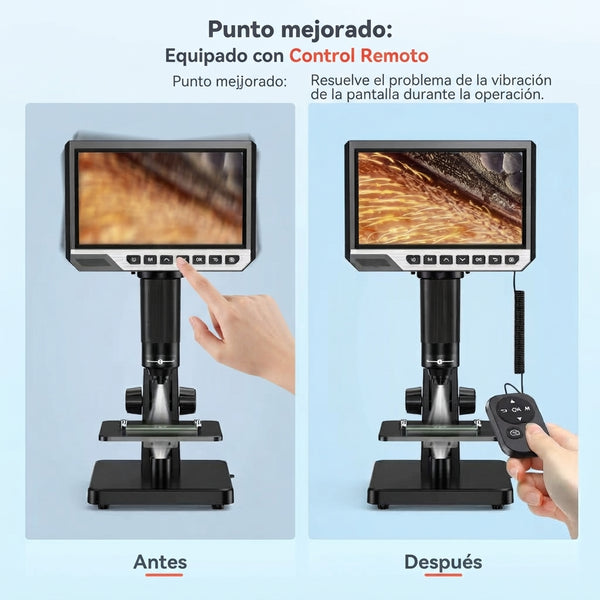 Microscopio con Pantalla LCD 2000X 12MP 