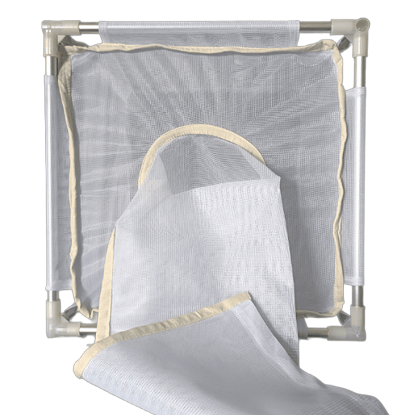 Jaulas de Cría de Insectos de Malla Fina Blanca con Estructura de Aluminio y Panel Transparente