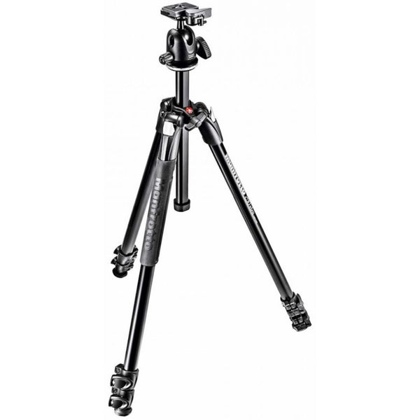 Kit Trípode Manfrotto 290 xtra Kit, alu 3 sec tripod with ball head para Fotografía