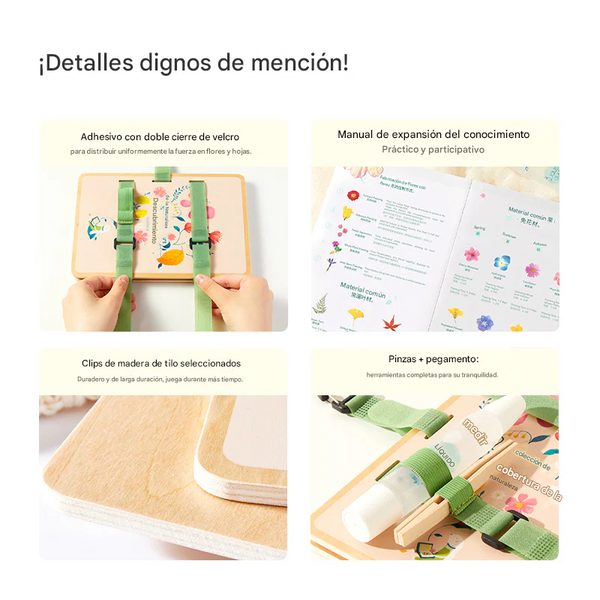 Kit Creativo Prensa de Plantas Nature Art Discovery Collection 27 Piezas (+3)