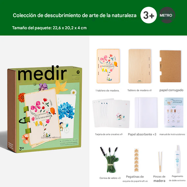 Kit Creativo Prensa de Plantas Nature Art Discovery Collection 27 Piezas (+3)