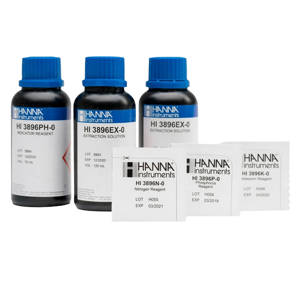 Kit de Análisis de Suelo NPK y pH – 25 Pruebas Hanna