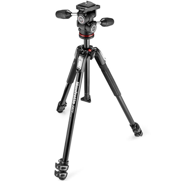 Kit de trípode de aluminio Manfroto 190X AS con rótula