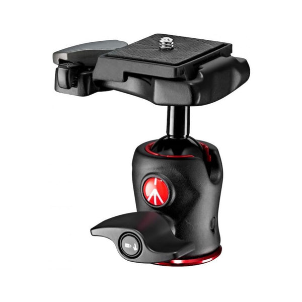 MH490-BH - Cabezal de Bola Central Manfrotto con Montaje de Zapata Fría Versátiles para Fotógrafos y Videógrafos