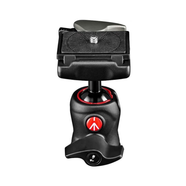 MH490-BH - Cabezal de Bola Central Manfrotto con Montaje de Zapata Fría Versátiles para Fotógrafos y Videógrafos