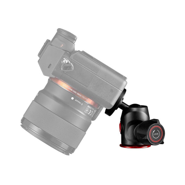 MH492-BHUS - Cabezal de Bola Central Manfrotto con Montaje de Zapata Fría Versátiles para Fotógrafos y Videógrafos