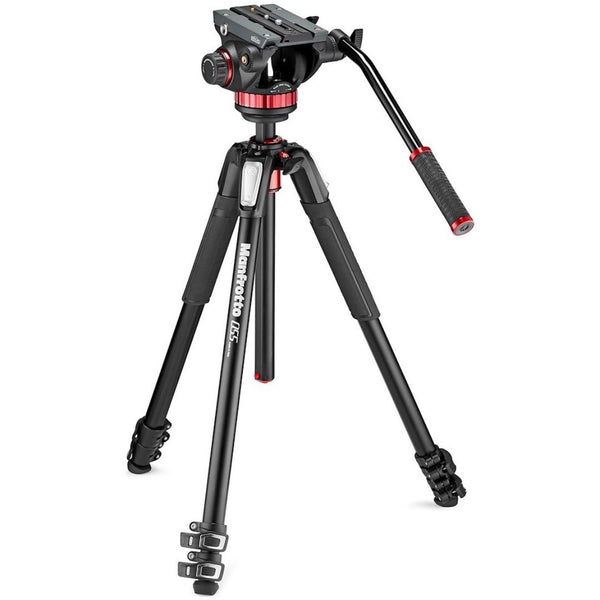 Cabezal de vídeo fluido MVH502AH con trípode MT055XPRO3
