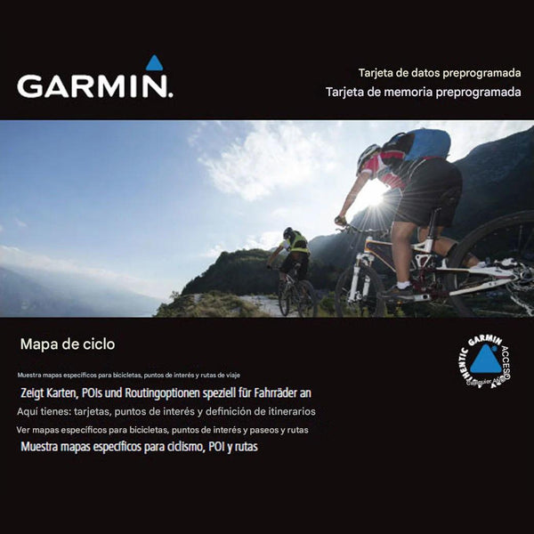 Mapa de Suramérica e Islas del Caribe Garmin para Ciclistas